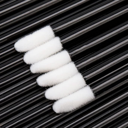 G2PLUS 100PCS Lip Gloss Applicators, Disposable Lip Brushes Lip Gloss Applicators Lipstick Gloss Wands Applicator Perfect Makeup Tool Kits (Nylon Black)