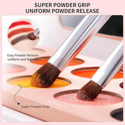 DUcare Eye Makeup Brush Set, 6 Pcs Professional Eyeshadow Blending Makeup Brushes for Concealer Eyebrows Eyeliner, Soft Hairs & Wood Handle