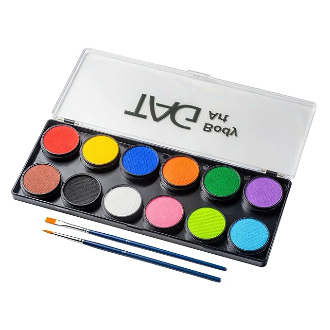 TAG Face & Body Paint - Regular Palette 12 x 10g
