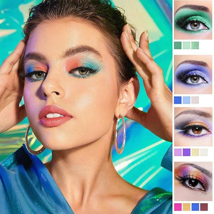 K'APEINE Colorful Eyeshaow Palette, 45Colors Matte Shimmer Eyeshadow Metallic Eye Shadow Palettes Professional Rainbow Makeup Pallet Long Lasting Blendable Make Up Eye Shadows Cosmetics for Women