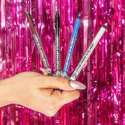 Kimchi Chic Beauty Stage Proof Eyeliner, Waterproof & Smudge-Proof Creamy Pigmented Pencil, Ultra Creamy, Long-Lasting Liner with Jojoba Oil & Shea Butter, Vegan & Cruelty-Free, 04 Cobalt Blue