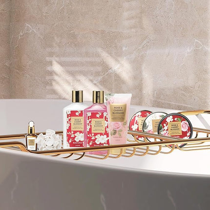 Valentines Day Gifts for Mom Spa Gift Set for Women 17Pcs Luxury Bath & Body Gift Set Beauty Care Kit with Necklace | Mothers Day, Birthday, Christmas Gifts for Her Wife Pampering Kit for Travel