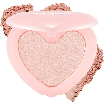 lilybyred Luv Beam Glow Veil | Korean Heart-Shaped Highlighter, Illuminating Shimmer, Radiant Glow, Silky Powder Texture, Buildable & Blendable, Lightweight & Long-Lasting, 0.11 oz. (04 Sun Beam)