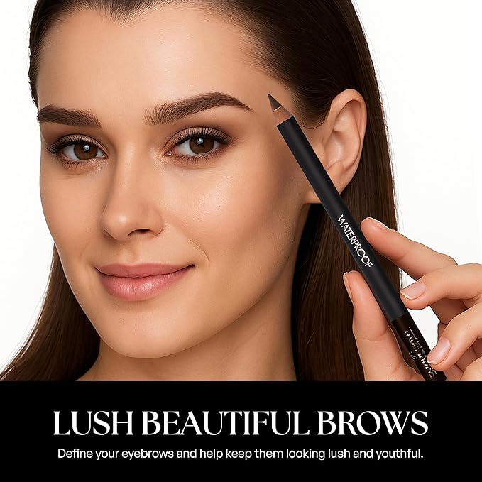 Sorme' Treatment Cosmetics Natural Definitive Waterproof Eyebrow Pencil, Rich Brown, 0.04 Ounce (Pack of 1)