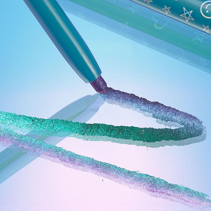 ColourPop Crème Gel Waterproof Chrome Eyeliner - 18HR Wear, Ultra-Pigmented Eyeliner Pencil with Matte & Metallic Finishes - Smudge-Proof, Vegan & Cruelty-Free - Power Trip (0.01 oz)