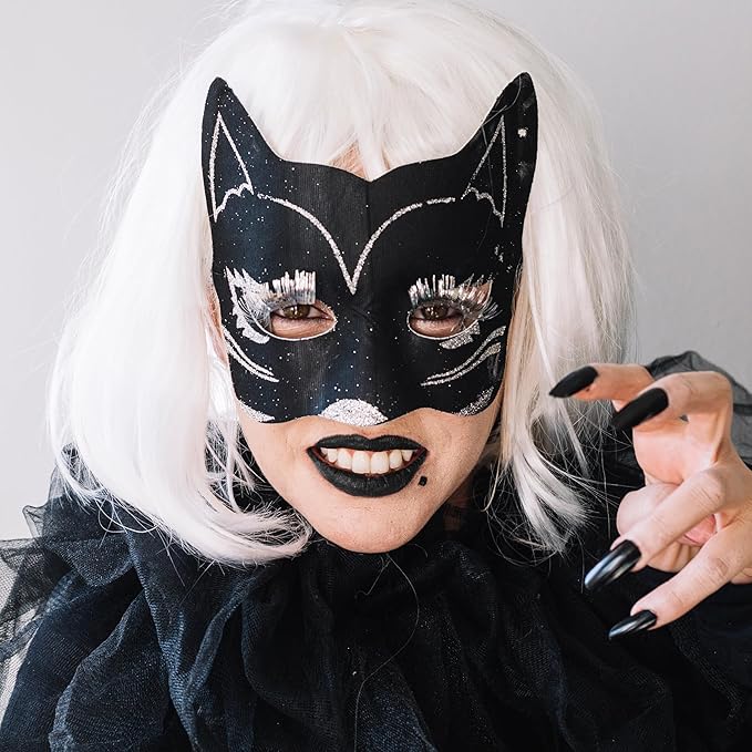 Spooktacular Creations Halloween Face Body Paint Black Lipstick for Adult, Clown SFX Foundation Cream Makeup for Sports Festival or Stage Makeup Cosplay Party Dress Up (0.13 Oz)