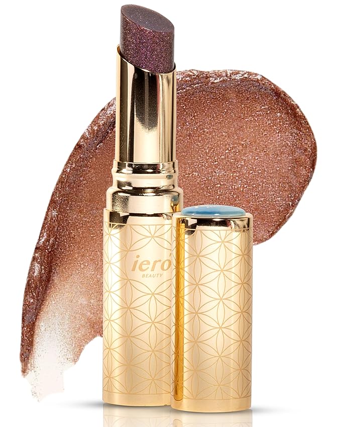 ieró Beauty 3-in-1 Moisturizing Vegan Tinted Lip Balm: Hydrating, Soothing Lip Serum + Plumping Balm + pH Reactive Tint | Shea Butter & Vitamin E | Antioxidant-rich Long Lasting Lip Care Paraben Free