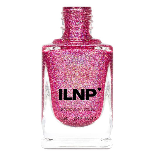 ILNP Paige - Berry Pink Holographic Nail Polish