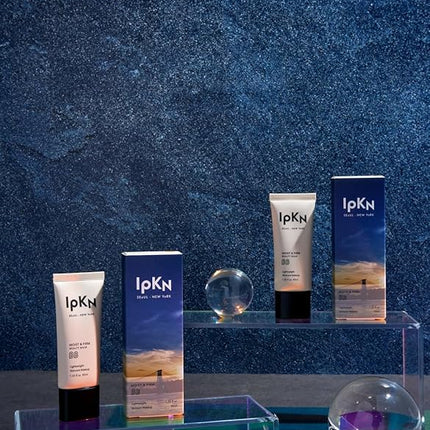 IPKN Moist & Firm BB Cream Light/Medium 40ml(1.35 fl.oz.) | Moisturizing, Buildable Coverage, Lightweight Foundation for All Skin Types, Flawless Natural Finish