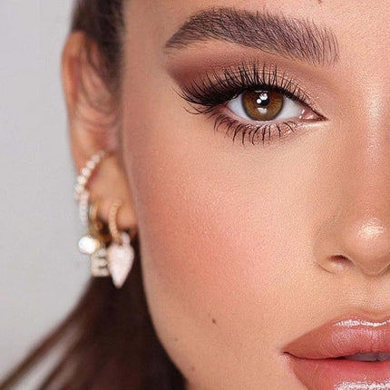 VEYESBEAUTY Lash Clusters Individual Eyelash Extensions Thin & Invisible Band DIY False Eyelashes for Self-application Newbie's Five-Second Series Wispy Lash Tray, Dreamy 16mm Single Length