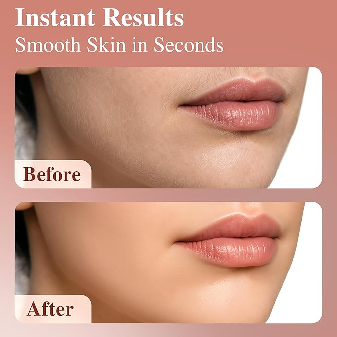 Facial Hair Removal for Women | Upper Lip Mustache Remover Device Face Shaver Woman Chin Peach Fuzz Electric Trimmer Dermaplane Female Razor Ladies Tweezers Lady Epilator Girls by VISOFO (Pink)