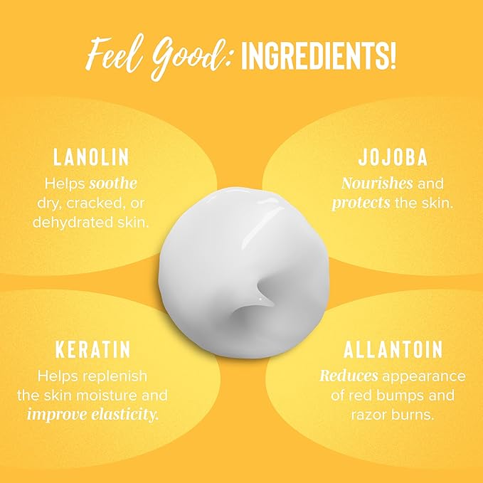 Coochy Shave Cream - Moisturizing Shave Lotion - Gentle Intimate Shaving Cream - For Bikini Area, Underarms, Legs & More - Rash-Free, Hydrating Formula - Peachy Keen, 7.2 oz