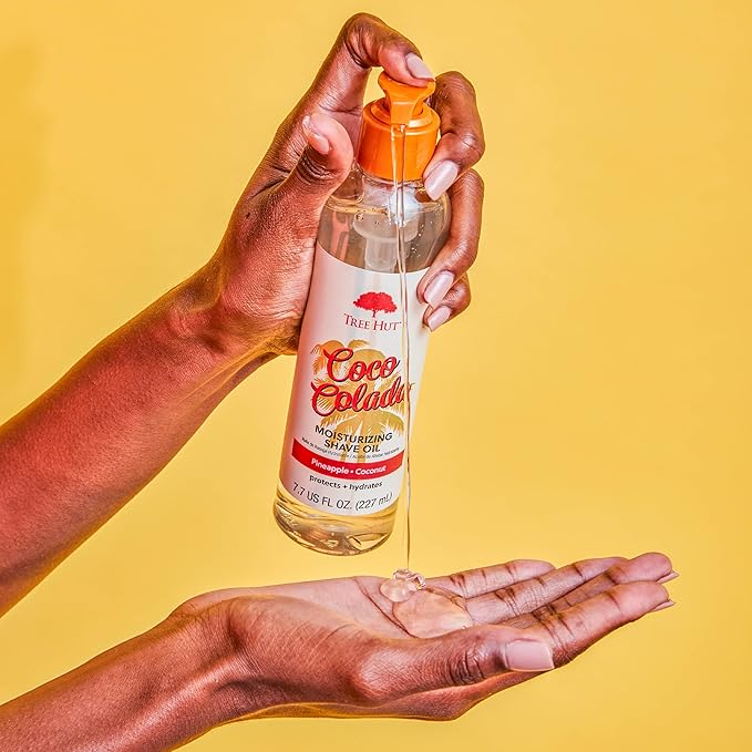 Tree Hut Coco Colada Moisturizing Shave Oil, Gel-to-Oil Formula, Ultra Hydrating Barrier for a Close, Smooth Shave, For All Skin Types, 7.7 fl oz