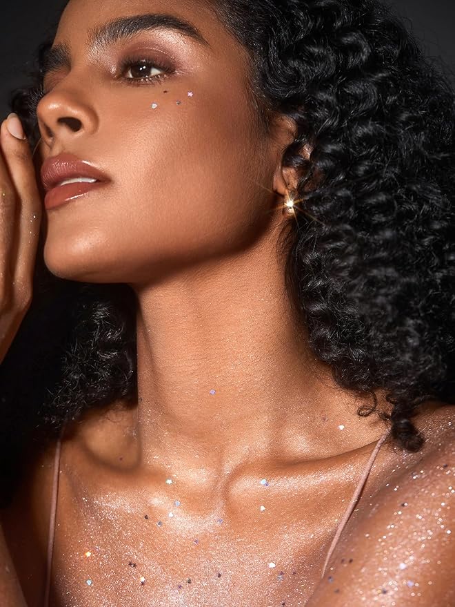 SHEGLAM Party Starter Body Highlighter Glitter Gel Quick-Drying and Non-Sticky Glitter Spray Liquid Highlighter for Face Hair Body Glitter-Social Butterfly