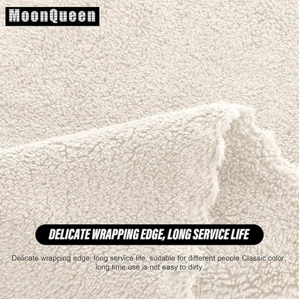 MOONQUEEN Ultra Soft Premium Washcloths Set - 12 x 12 inches - 24 Pack - Quick Drying - Highly Absorbent Coral Velvet Bathroom Wash Clothes - Use as Bath, Spa, Facial, Fingertip Towel (Cream)