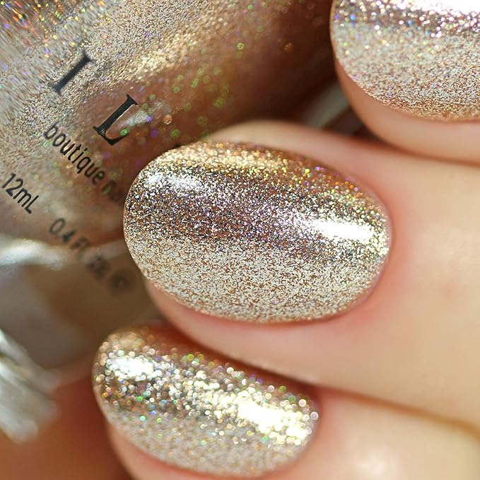 ILNP Mirage - Brilliant Gold Holographic Ultra Metallic Nail Polish
