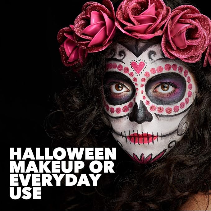 MANIC PANIC Goth White Cream to Powder Foundation - White Foundation for Goth Makeup, Cosplay & Halloween - Full Coverage & Matte Finish - Vegan & Cruelty-Free Cream Makeup