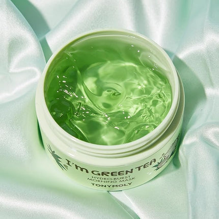 TONYMOLY I’m Green Tea Hydro Burst Morning Mask – Refreshing Gel Mask for Dull, Tired Skin – Hydrating, Calming, with Green Tea, Bamboo & Centella Asiatica Extracts – Paraben & Alcohol Free