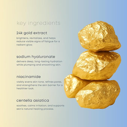 Lunair Gold Collagen & Hyaluronate Hydrogel Face Mask with Microhole Technology – Firming, Hydrating & Glowing Korean Sheet Mask for Radiant Glass Skin | Deep Moisture & Elasticity Boost (5 Sheets)