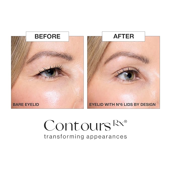 Contours Rx Lids by Design – 4mm Invisible Eyelid Lift Strips for Slight Hooded, Droopy & Heavy Lids – Medical-Grade, Non-Surgical Eye Lift Tape – 80 Count