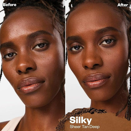 Kosas Mini Cloud Set Face Setting Powder - Smoothing Shine Control, Soft, Sheer Translucent Makeup Finish, Portable & Long-Lasting Loose Pressed Baking Powder - Silky (Sheer Tan Deep)