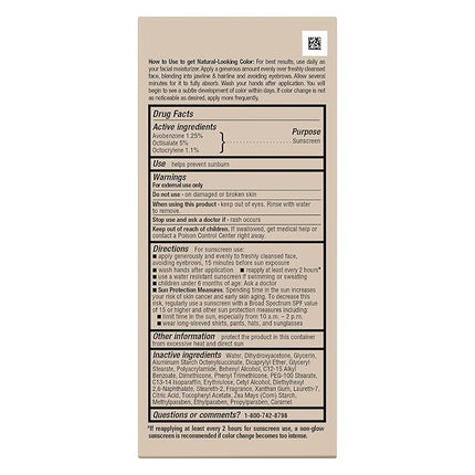 Jergens Natural Glow Self Tanner Face Moisturizer with SPF 20 Facial Sunscreen, Medium to Deep Skin Tone, Sunless Tanning, Oil Free, Broad Spectrum Protection UVA and UVB, 2 oz (Packaging May Vary)