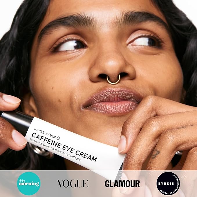 The INKEY List Caffeine Eye Cream, Reduce Eye Puffiness and Dark Circle, Blur Fine Lines, 0.5 fl oz