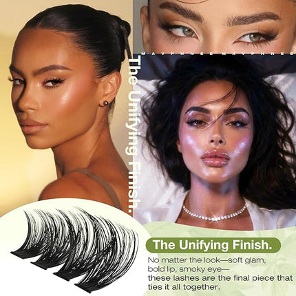 Volume Lash Clusters 60D 80D 100D Cluster Eyelash Extensions D Curve Individual Lashes Extensions 10-16MM Natural Cluster Lashes Wispy Eyelash Clusters Thick DIY Lash Pack by Mavphnee