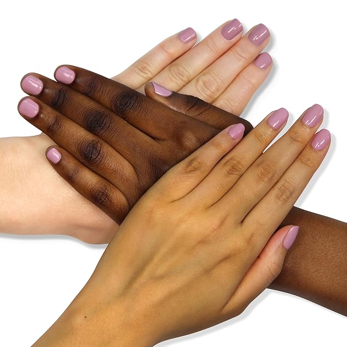 LONDONTOWN lakur Nail Polish - Chip-Resistant, Non-Toxic, Conditions & Hydrates Nails | Glossy Blue-Tinted Pink, Berry Nude, .40 fl oz