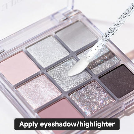 100PCS Glitter Crystal Lip Brush, Disposable Lip Brushes Lip Gloss Applicators Lipstick Gloss Wands Applicator Perfect Makeup Tool Kits (Black)