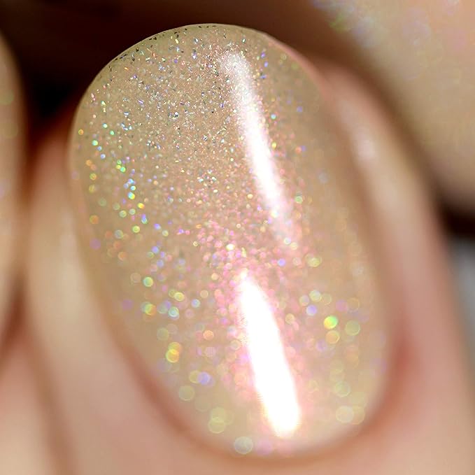 ILNP Secret Society - Beige Holographic Shimmer Nail Polish