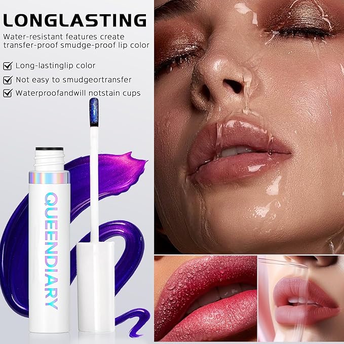 Lip Stain Peel off, Peel Off Lip Stain - Long Lasting Waterproof for Women, Non-stick Cup Lipstick Peel Off Highly Pigmented Not Faded Smudge-proof Liptint. (01 Beautiful Stain)