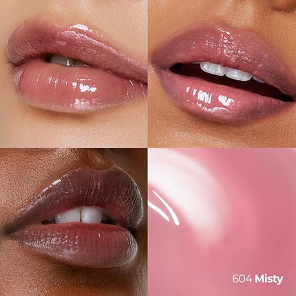 Laka Maxi Glayer Tint 3.8g/0.13oz, Glass Layer of Gloss, Ultra Glow & Vivid Layerable Pigments, High Shine Lip Oil, K-Beauty (#604 Misty)