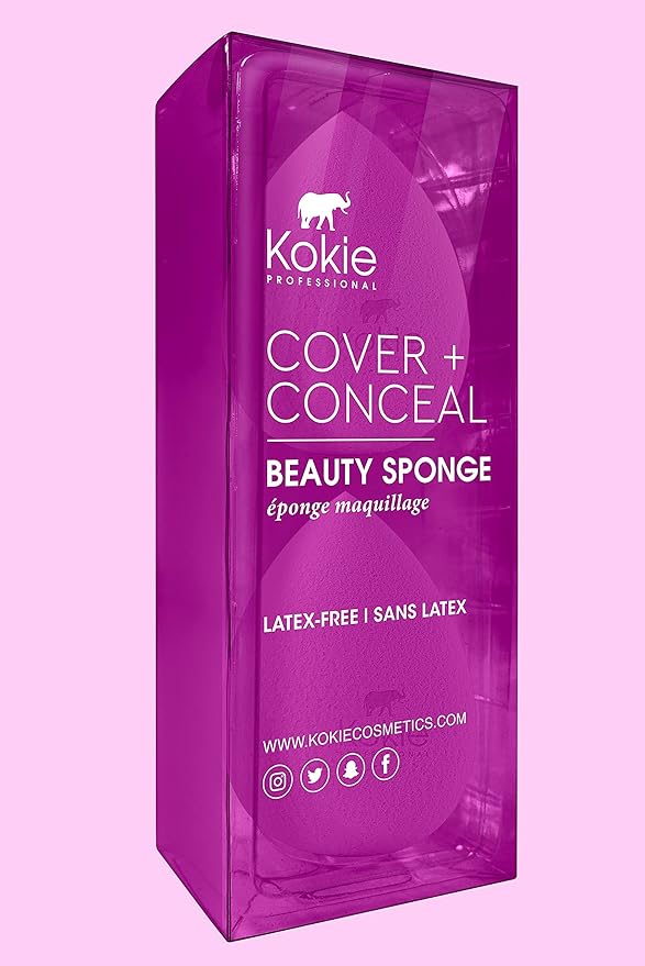 Kokie Cover + Conceal Beauty Sponge 2-PIECE SET