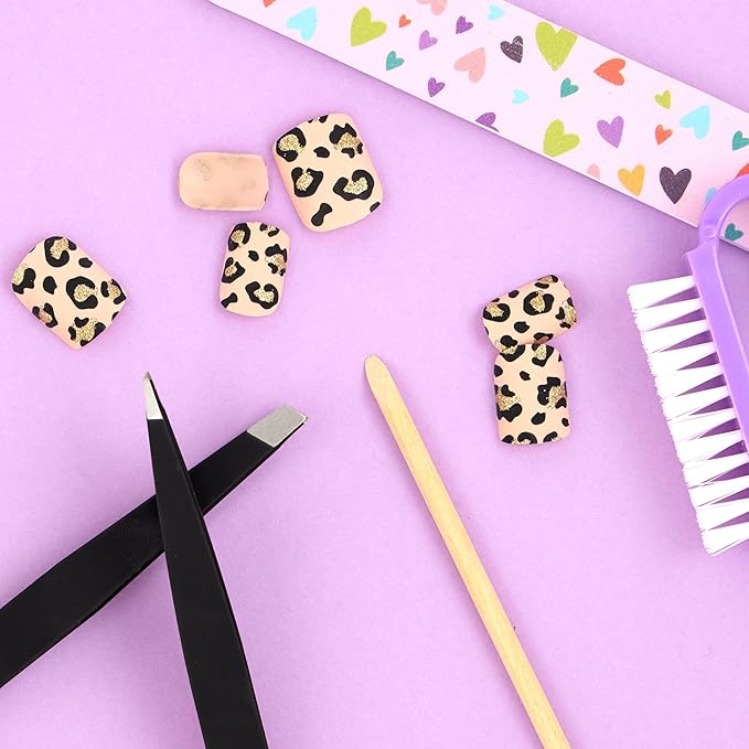 3pc Black Tweezer Set & Glitter Spoolie - Hair Removal Tweezers,Angled and Pointed Tweezer Set, Precision Tweezers & Eyelash Spoolie Set