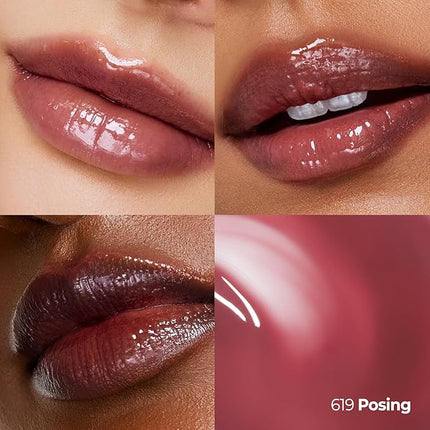 Laka Maxi Glayer Tint 3.8g/0.13oz, Glass Layer of Gloss, Ultra Glow & Vivid Layerable Pigments, High Shine Lip Oil, K-Beauty (#619 Posing)