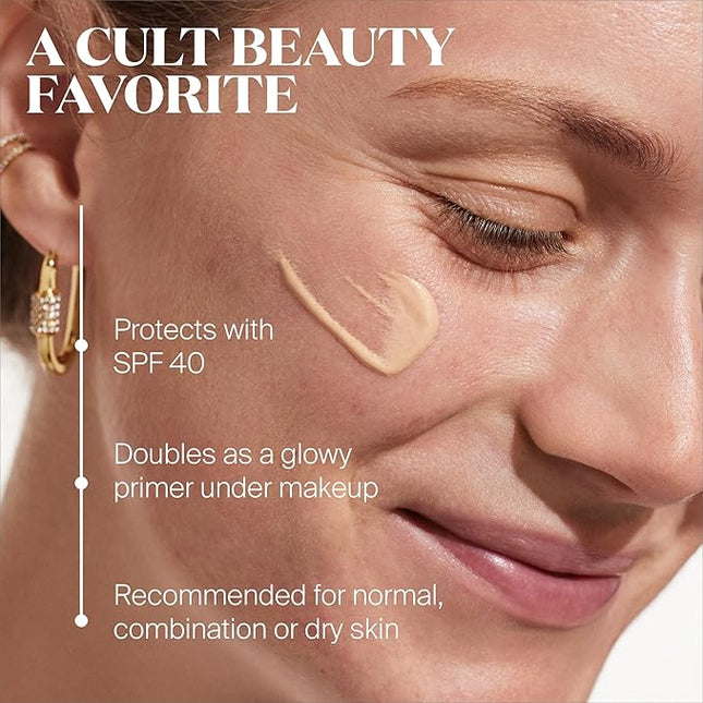 Supergoop! Glowscreen SPF 40, Sunrise (Champagne Glow) - 20 mL - Glowy Primer + Broad Spectrum Tinted Sunscreen - Helps Filter Blue Light - Hydration - Hyaluronic Acid & Vitamin B5