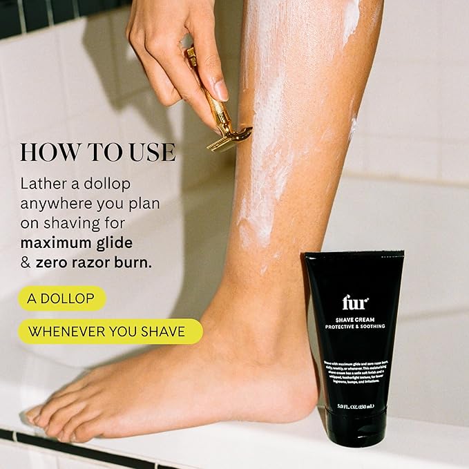 Fur Shave Cream: Moisturizing Shave Cream Soothes Skin and Reduces Bumps and Irritation - 5 OZ