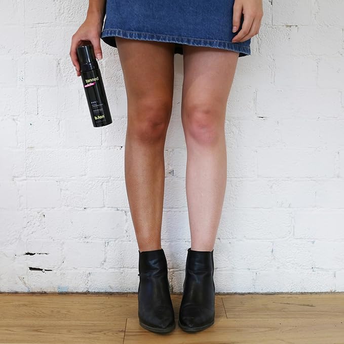 b.tan Dark Self Tan Foam & Face Mist Kit | b.tan + Glow Bundle - Sunless Tanning Mousse, Bronzing Gradual Facial + Body Spray, Mitt Applicator, 1 Hour Express, No Fake Tanner Smell, 6.7 Fl Oz