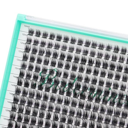 Bodermincer 280pcs XXXL Tray-M12-10-12-14-16mm Mixed D Curl Wide Cluster False Eyelash Individual Cluster EyeLashes Grafting Fake False Eyelashes Eyelash Extension (XXXL Tray-M12-10-12-14-16mm Mixed)