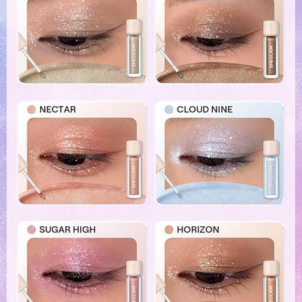 SHEGLAM Airglow Eye Tint 16 Hours Long-Lasting Liquid Eyeshadow Shimmer High-Impact Color Single Eyeshadow - Nectar