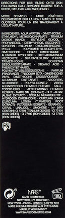 NARS Pure Radiant Tinted Moisturizer SPF 30PA+++ 1.7, Finland - Lightest with a neutral balance of pink and yellow undertones, 1.9 Ounce (I0081565)