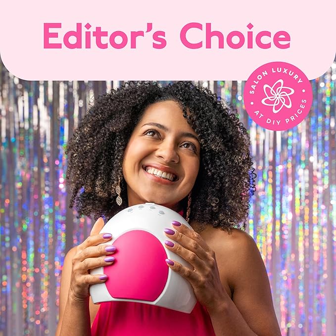 SUNUV SUN2C UV Light for Nails, UV LED Nail Lamp with 4 Timer Settings, Curing Lights Compatible with All Gel Polish Rose