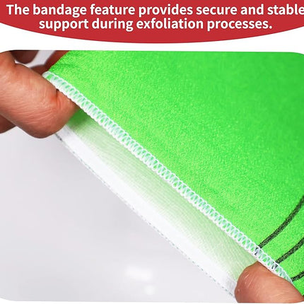 Korean Asian Exfoliating Bath Washcloths Mitt Scrub for Body washcloth Glove Premium Viscose Rayon Towel Korea Made(4 pcs of Glove Exfoliating Mitts)