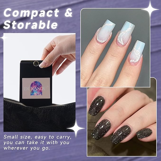 Solid Gel Nail Polish Set, Starlight 9 Colors Gel Polish Manicure Palette Set Glitter Tiny Solid Cream Nail Gel Polish for Salon DIY with Pro Nail Brush