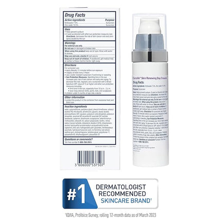 CeraVe Anti-Aging Face Cream SPF 30, Anti-Wrinkle Retinol Cream with Hyaluronic Acid and Ceramides, 1.76 oz