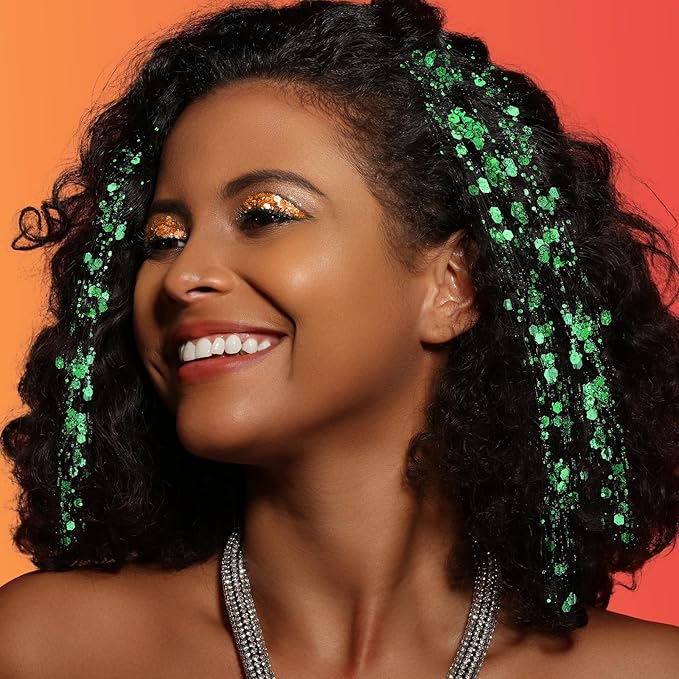 Teenitor 6 Colors Body Glitter Face Glitter for Women Kids, Halloween-Themed Color Face, Body Hair Glitter Gel, Sparkling Glitter Gel for Festival Concerts Cheer