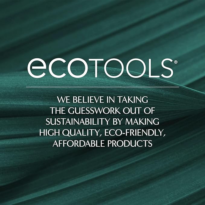 EcoTools Precision Blush Makeup Brush, Cheek Blush Brush, For Loose or Pressed Powder, Also Works With Bronzer, Eco-Friendly Face Makeup Brush, Vegan & Cruelty-Free, Synthetic Bristles, 1 Count