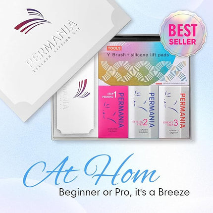 PERMANIA Lash Lift Kit, Lash Perm Kit, Fast Eyelash Lifting 5 Minutes DIY at Home with Strong Glue Disposable Sachet Lash Lifting Kit Last 6 Weeks (15pcs）