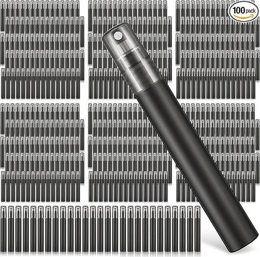 Remerry 10 ml Perfume Spray Bottles Plastic Travel Refillable Mini Bottles for Women Small Fine Mist Sprayers Portable Frosted Perfume Sprayers Empty Atomizer for Essential Oil (100 Pcs)